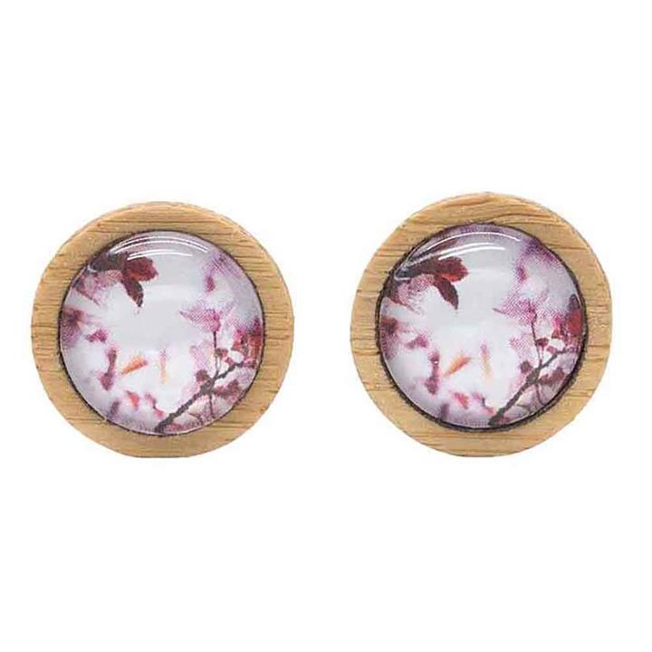 Myrtle & Me Stud Earrings - Pink Spring Blossom