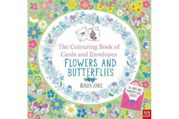 National Trust - The Colouring Book of Cards and Envelopes - Flowers and Butterflies