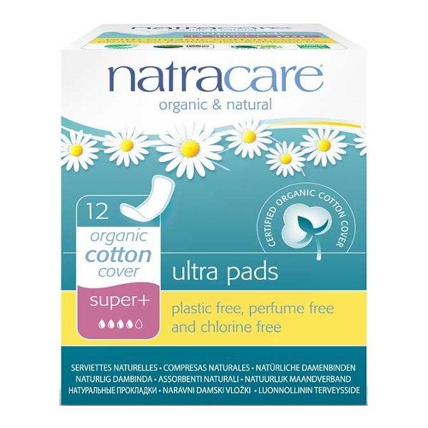 Natracare Ultra Pads Super Plus no wings 12x Super Plus