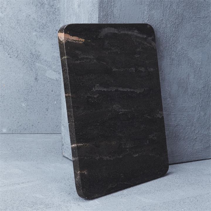 Natural Marble Cheese Board in Black