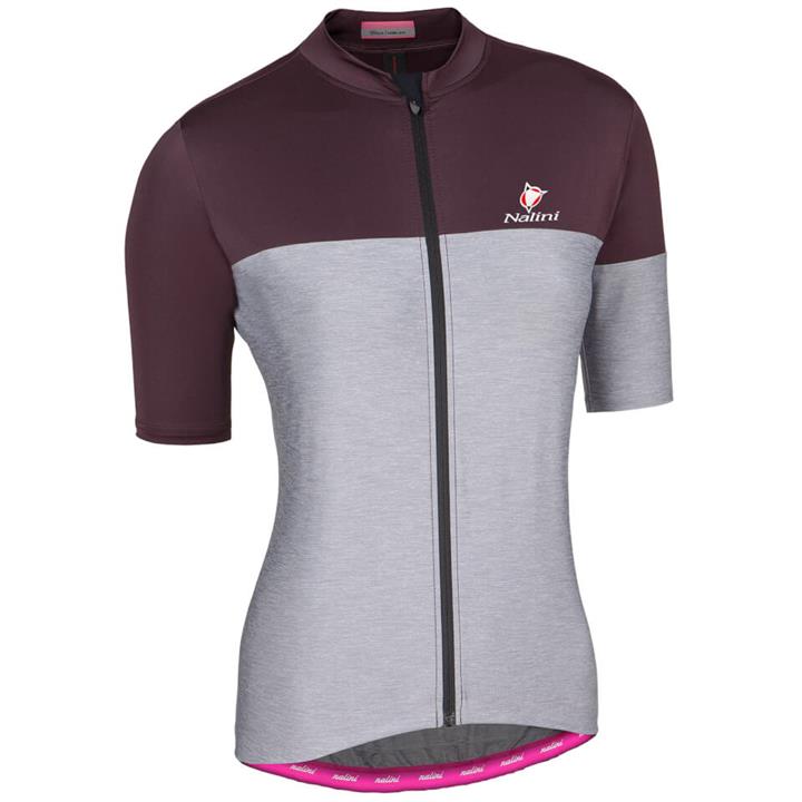 Nalini Women's Hug Short Sleeve Jersey - Purple/Grey - L - Purple/Grey