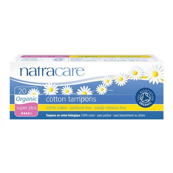 Natracare Certified Organic Cotton Tampons 20x Super