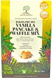 Natural Evolution Bakine Pre-Mix Vanilla Pancake & Waffle Mix 385g