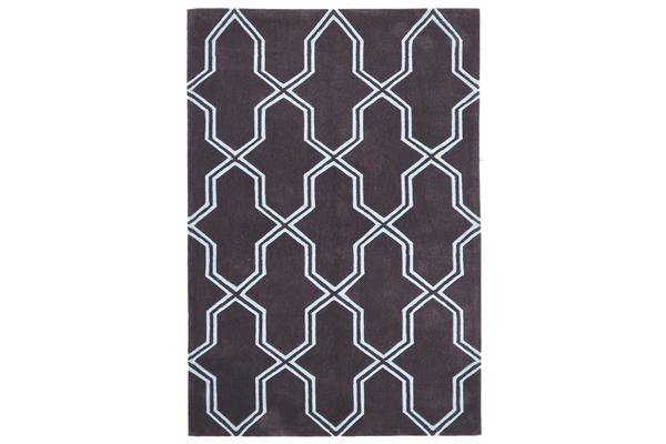 Neo Lattice Design Rug Smoke 225x155cm