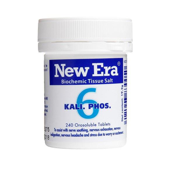 New Era No.6 Kali Phos - The natural tranquilliser 240 orosoluble tablets