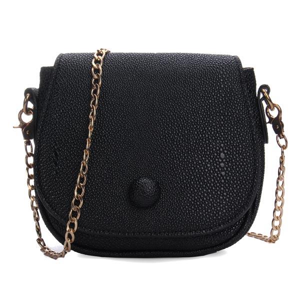 New Korean Fashion Women Bag Pu Leather Chain Cross Body Bag