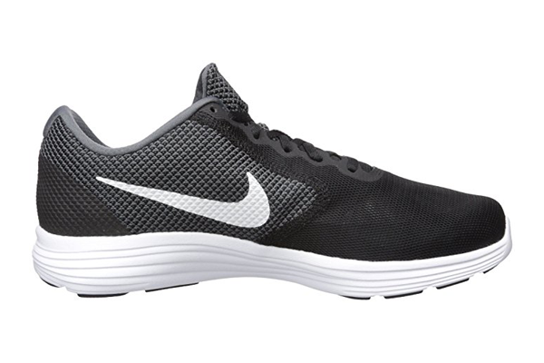 Nike Men's Air Revolution 3 Shoe (Dark Grey/White/Black, Size 11.5)