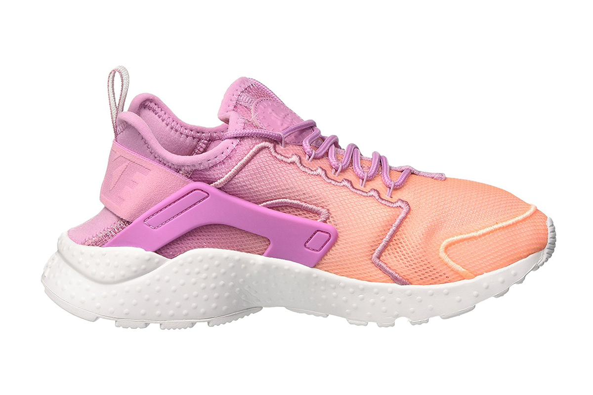 Nike Women's Air Huarache Run Ultra BR Running Shoe (Orchid/Sunset Glow/White, Size 5.5)