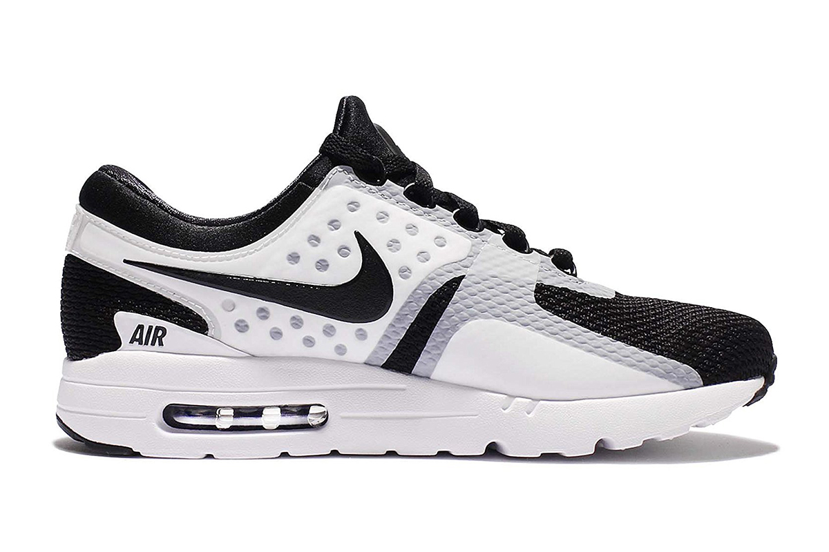 Nike Men's Air Max Zero Essential Shoe (White/Black, Size 7.5)