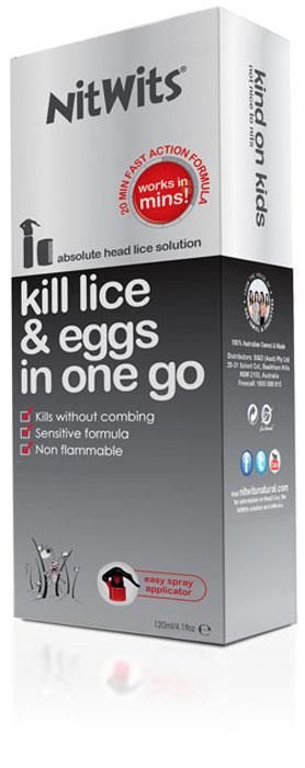 Nitwits All-In-One Head Lice Solution 120ml