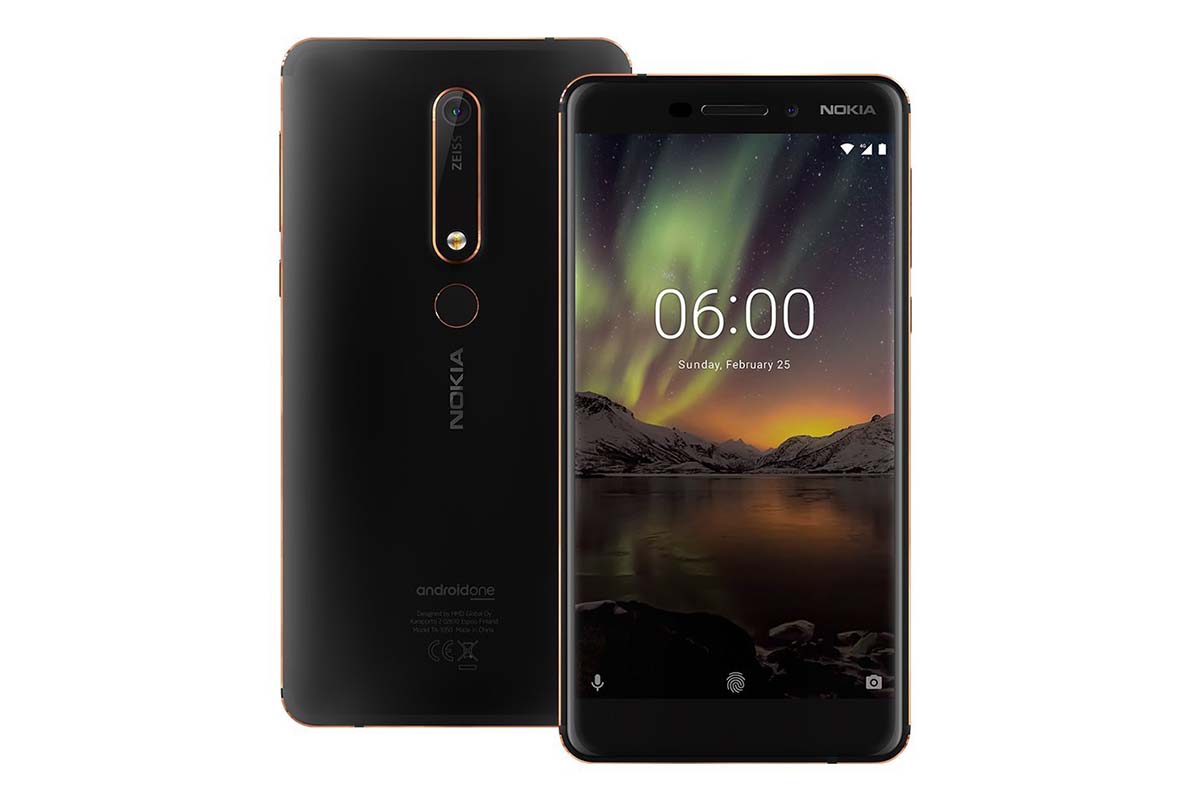 Nokia 6 2018 (64GB, Black/Copper)