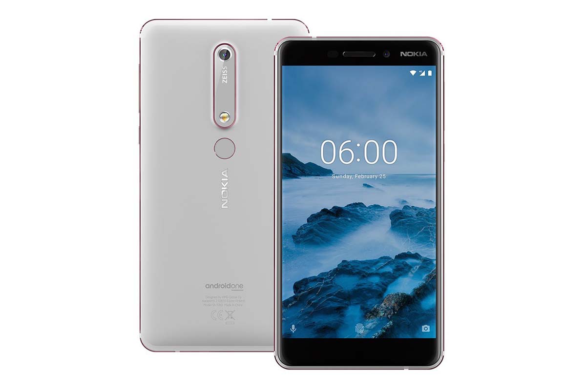 Nokia 6 2018 (64GB, White/Iron)