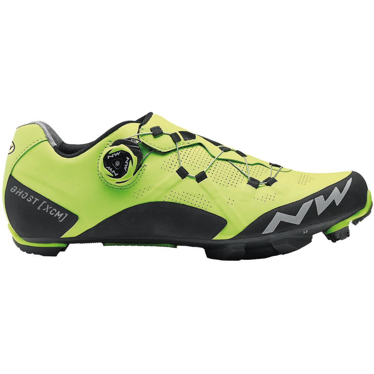 Northwave Ghost XCM Shoes - 42 Yellow Flou/Black | Offroad Shoes