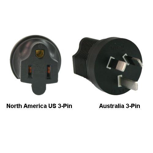 North America Us 3-Pin To Australia Power Adapter Plug