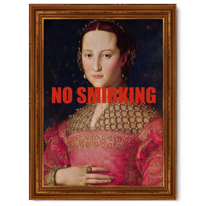 No Smirking | Canvas Art