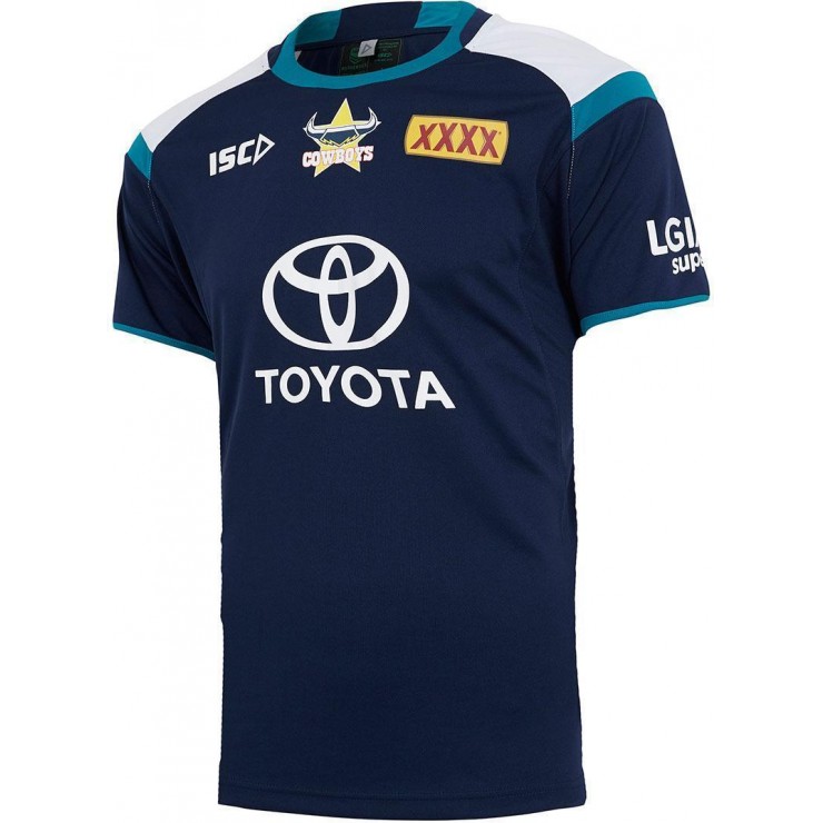 North Queensland Cowboys 2018 Men's Navy Training T-Shirt