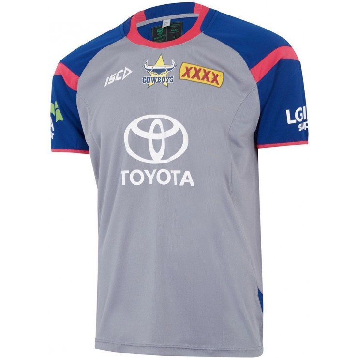 North Queensland Cowboys 2018 Men's Grey Training T-Shirt