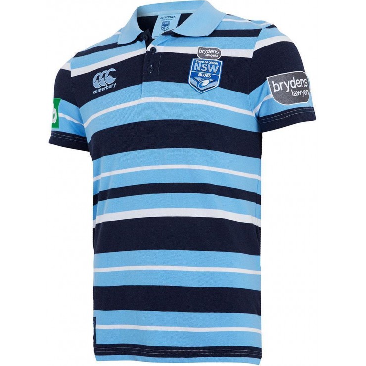 NSW Blues 2018 Men's Interstellar Yarn Dye Polo Shirt