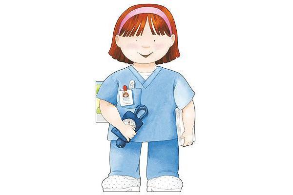 Nurse - Little People Shape Books