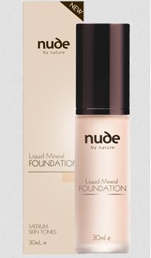 Nude By Nature Liquid Mineral Foundation (Medium) 30ml