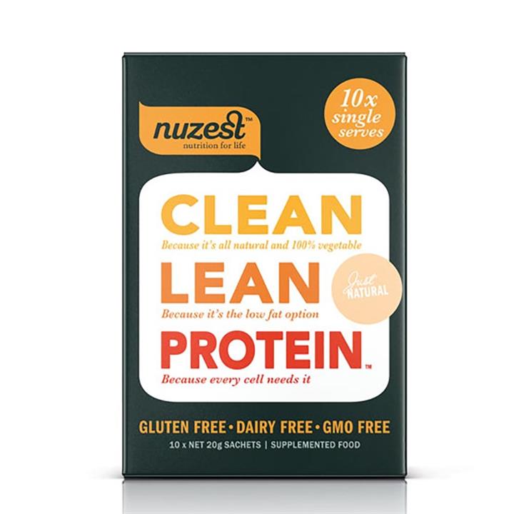 Nuzest Clean Lean Protein Box - Just Natural (10 Single Sachets)