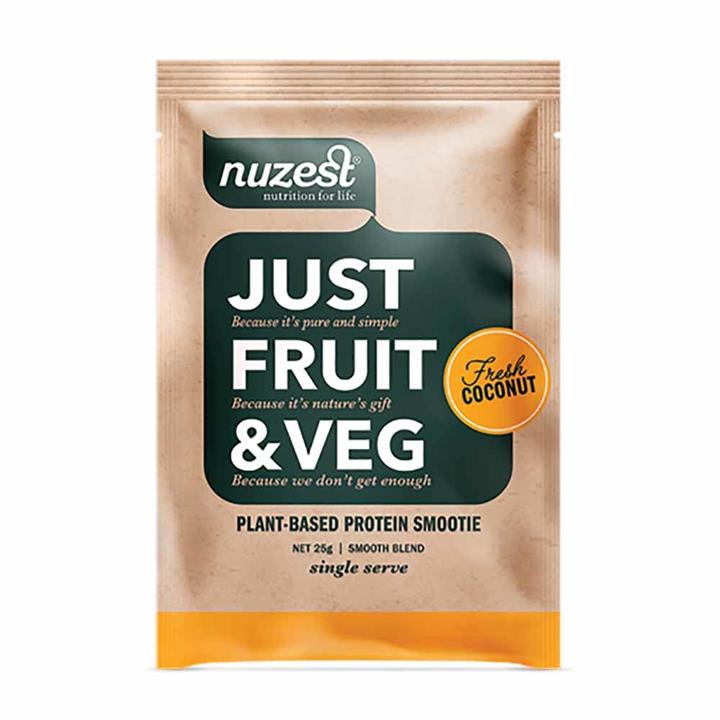 Nuzest Just Fruit & Veg Smoothie - Fresh Coconut (25g Sachet)