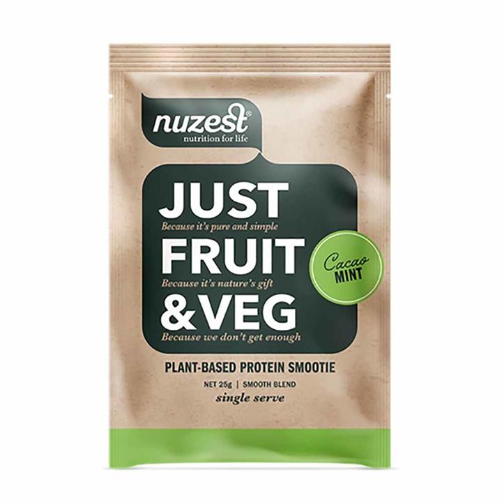 Nuzest Just Fruit & Veg Smoothie - Cacao Mint (25g Sachet)