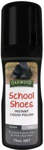 Oakwood School Shoes Instant Liquid Polish Black 75ml