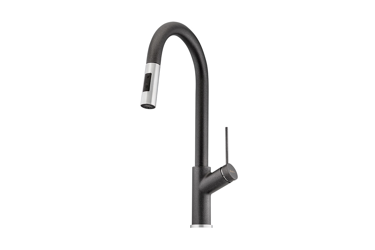 Oliveri Vilo Pull Out Spray Santorini Black Mixer (VT0426B-ST-BL)