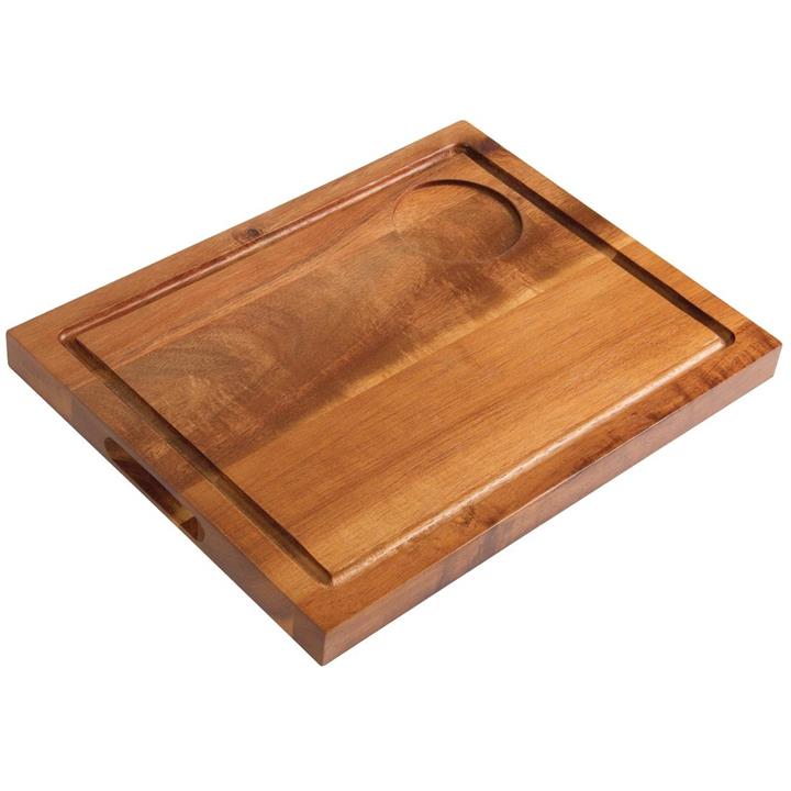 Olympia Acacia Steak Board 310 x 240mm With 70mm Recess