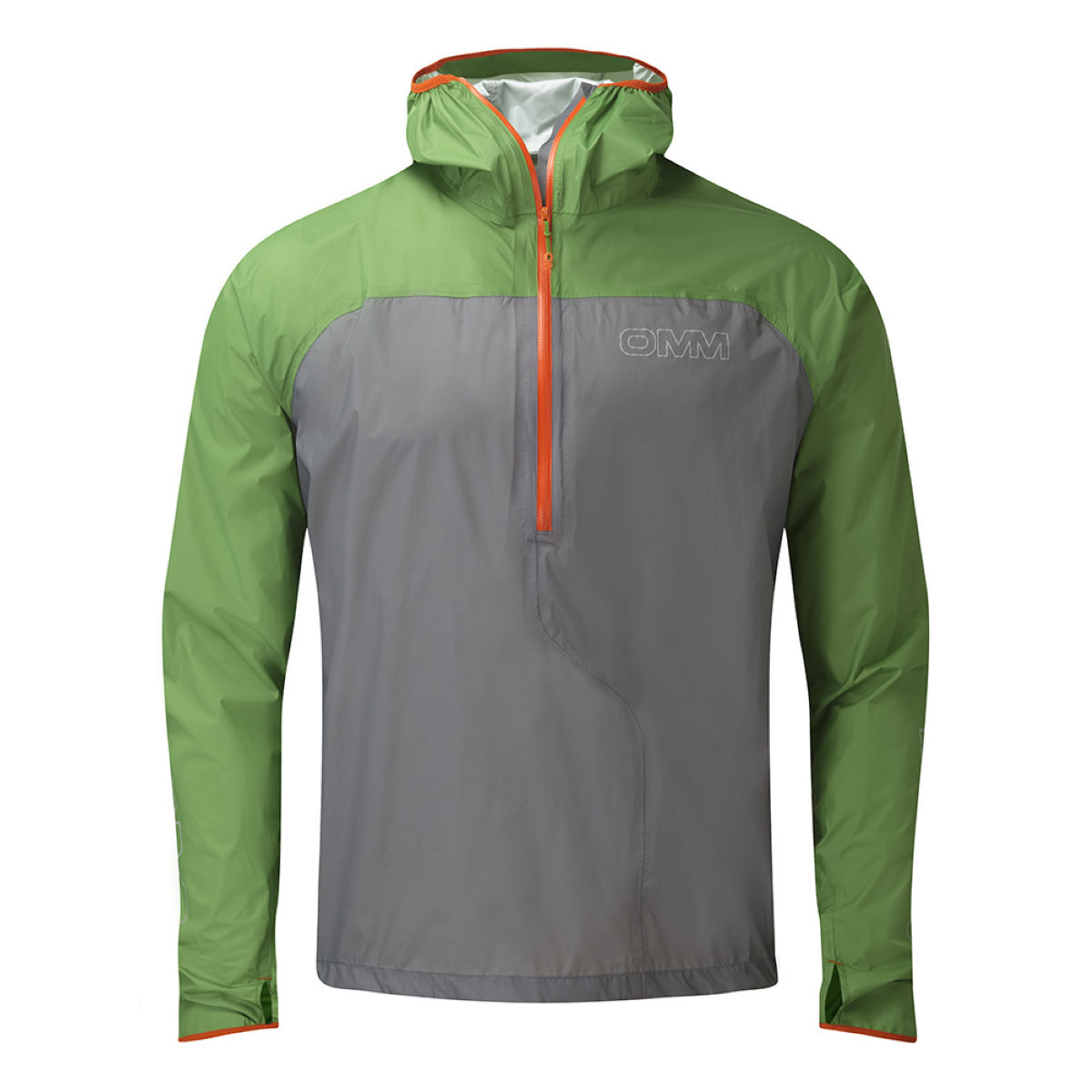 OMM Halo Smock - L Green/Grey | Running Waterproof Jackets