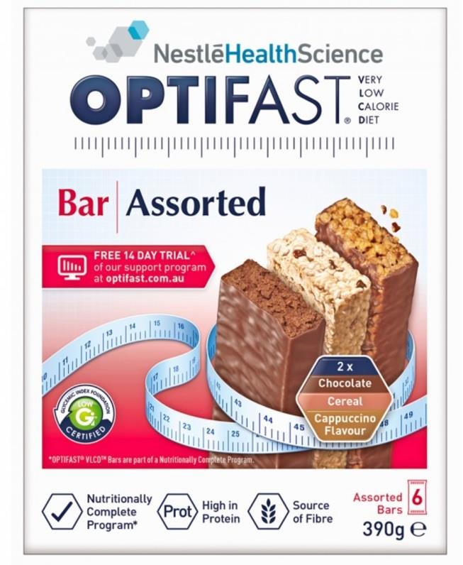 Optifast Bar Assorted Flavours X 6