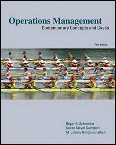 Operations Management: Contemporary Concepts & Cases