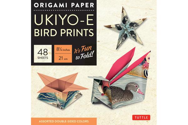 Origami Paper - Ukiyo-e Bird Prints - 8 1/4