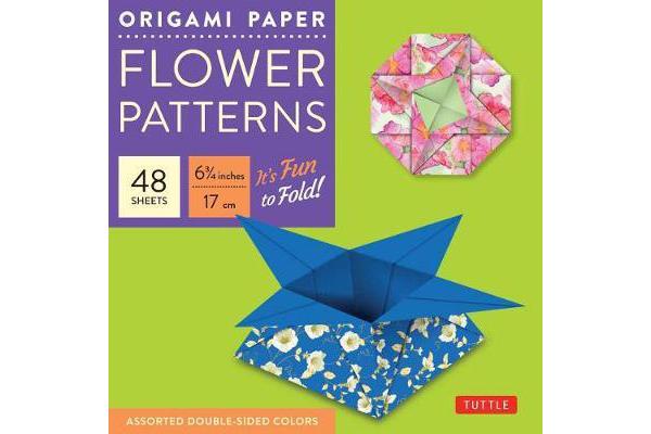 Origami Paper - Flower Patterns - Flower Patterns