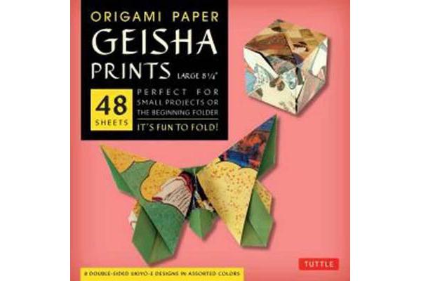 Origami Paper Geisha Prints - Large