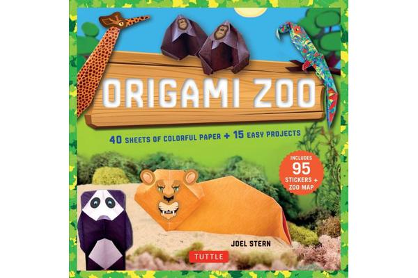 Origami Zoo Kit - Make a Complete Zoo of Origami Animals!: Kit with Origami Book, 15 Projects, 40 Origami Papers, 95 Stickers & Fold-Out Zoo Map