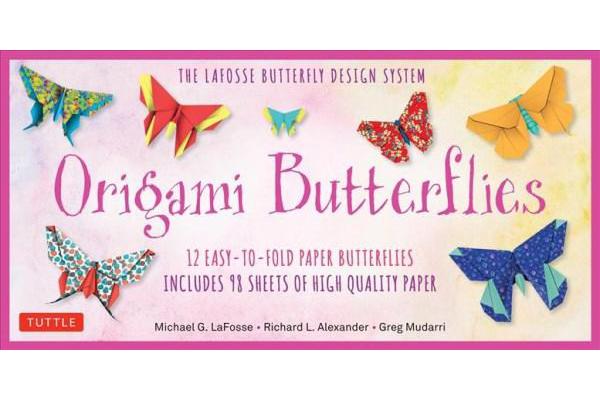 Origami Butterflies Kit - The LaFosse Butterfly Design System - Kit Includes 2 Origami Books, 12 Projects, 98 Origami Papers and Instructional DVD: Gr