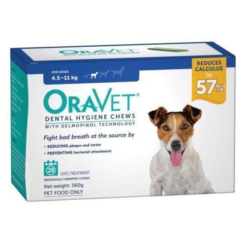 Oravet Dental  Chews Small 4.5-11kg 28 chews