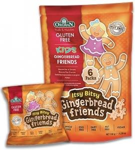 Orgran Kids Itsy Bitsy Gingerbread Friends Biscuits G/F 6x25g