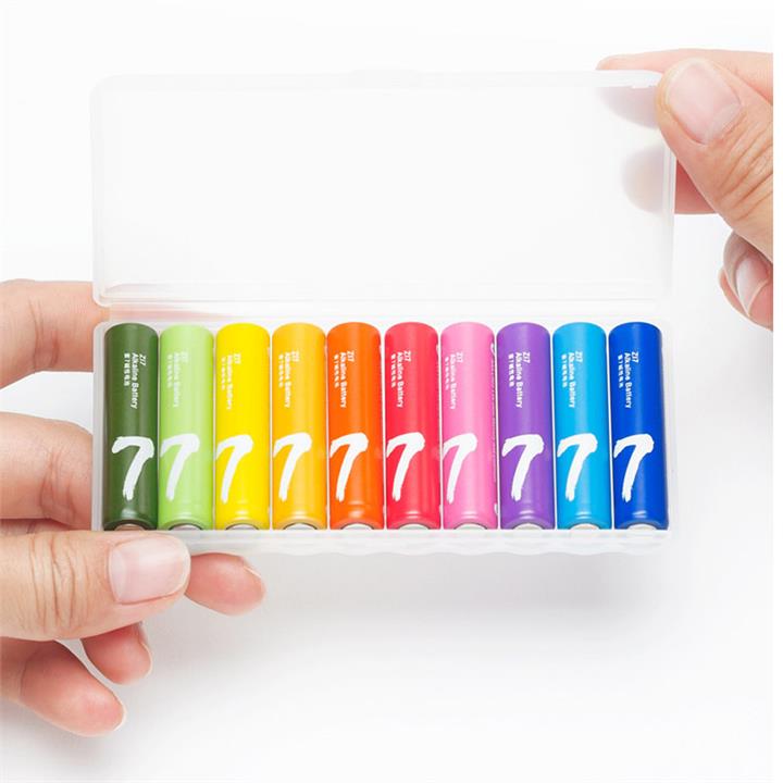 Original 10PCS Xiaomi ZMI Alkaline AAA / No.7 Battery 1.5V Disposable Batteries for Flashlight Tools