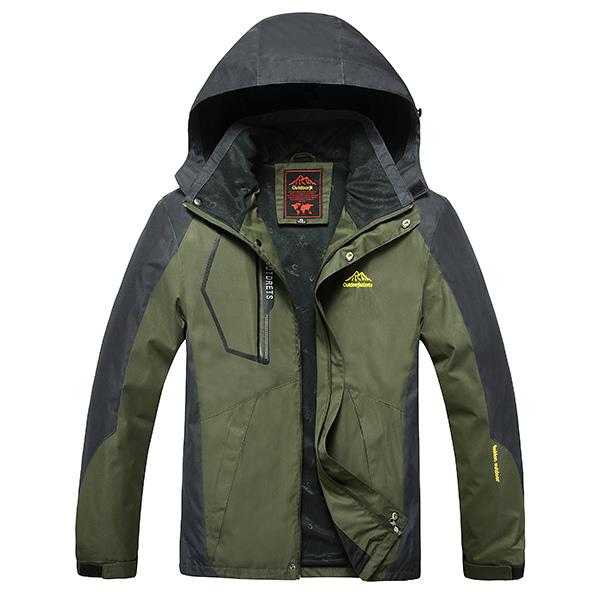 Outdoor Sports Casual Windproof Waterproof Big Size S-7XL Hooded Mountaineering Jacket