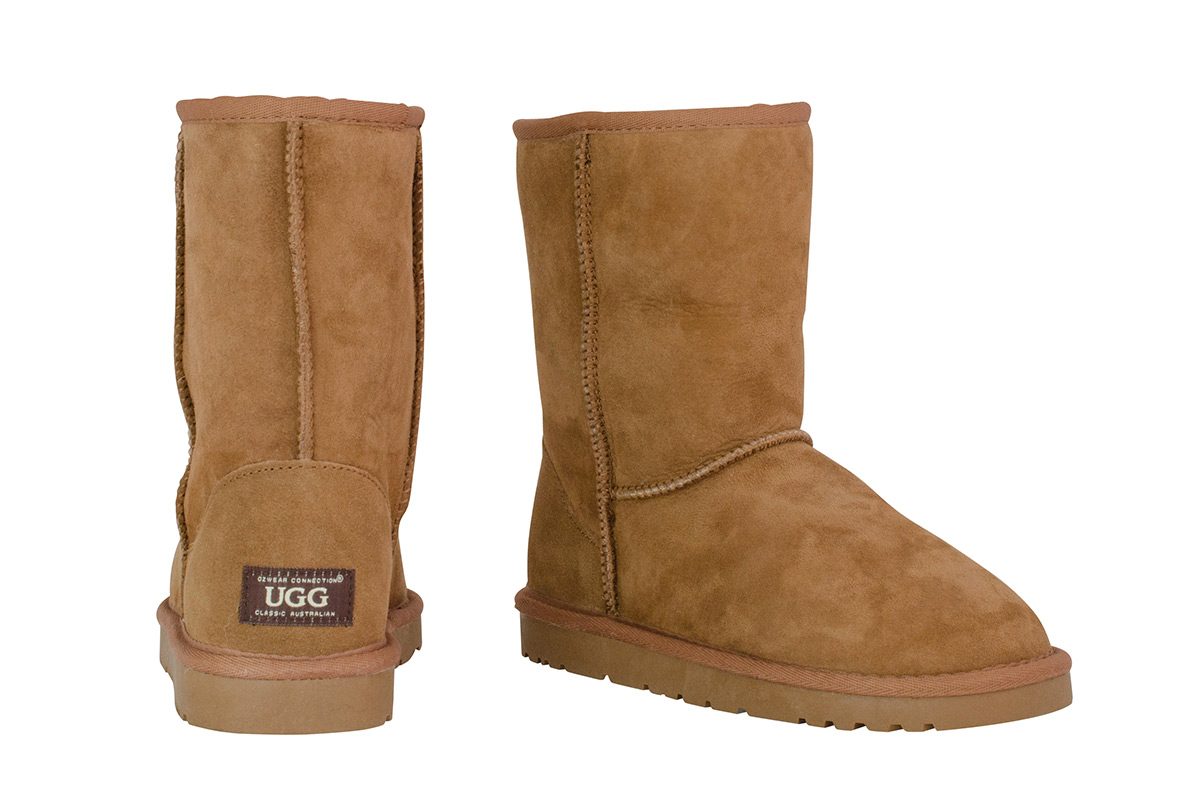 OZWEAR Connection Classic 3/4 Ugg Boots (Chestnut, Size 5M / 6W US)