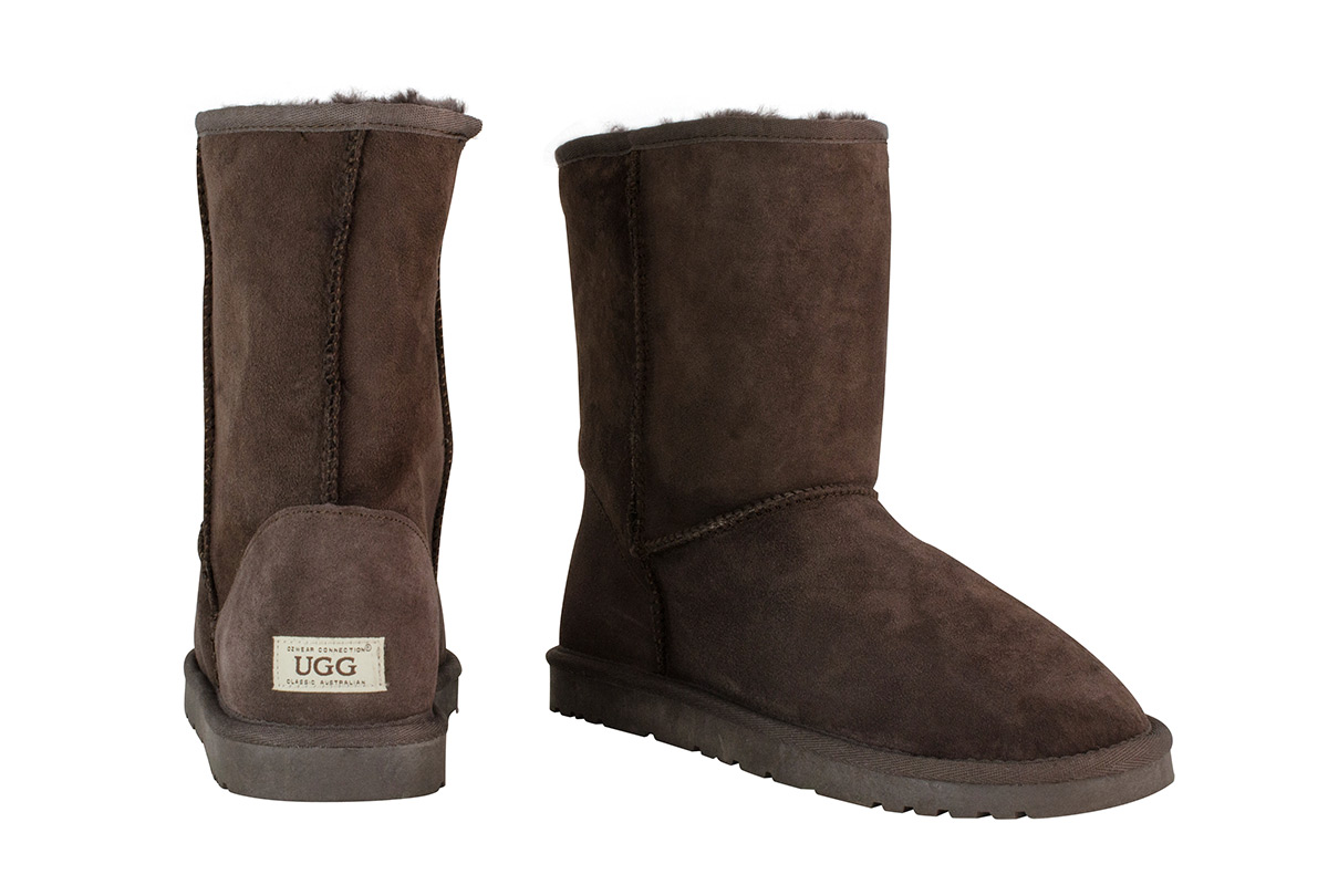 OZWEAR Connection Classic 3/4 Ugg Boots (Chocolate, Size 9M / 10W US)