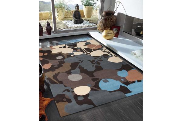 Paint Splatter Design Multi Coloured Rug 165x115cm