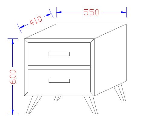 Pavarotti Custom Timber Bedside Table