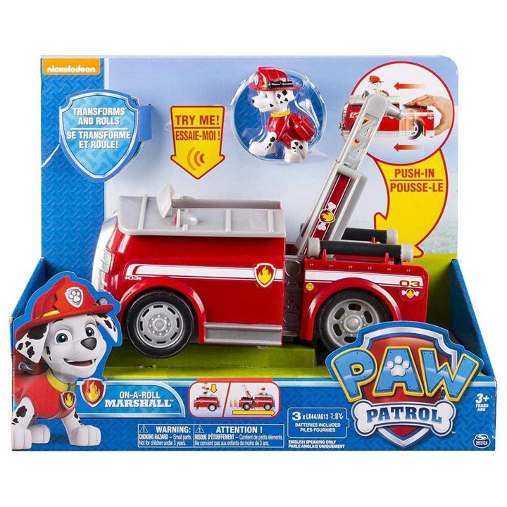 Paw Patrol On a Roll Marshall Figure and Vehicle with Sounds