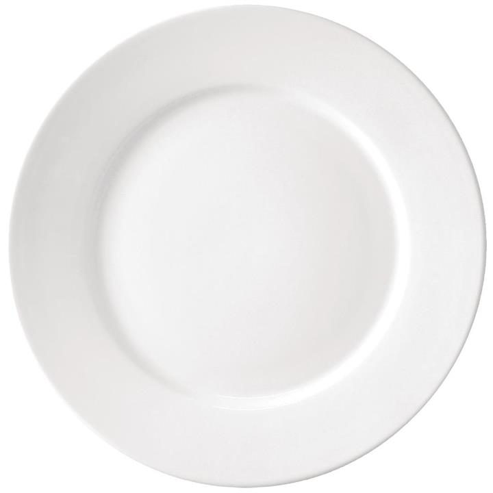 Pack of: 6 Athena Hotelware Wide Rimmed Plates 305mm