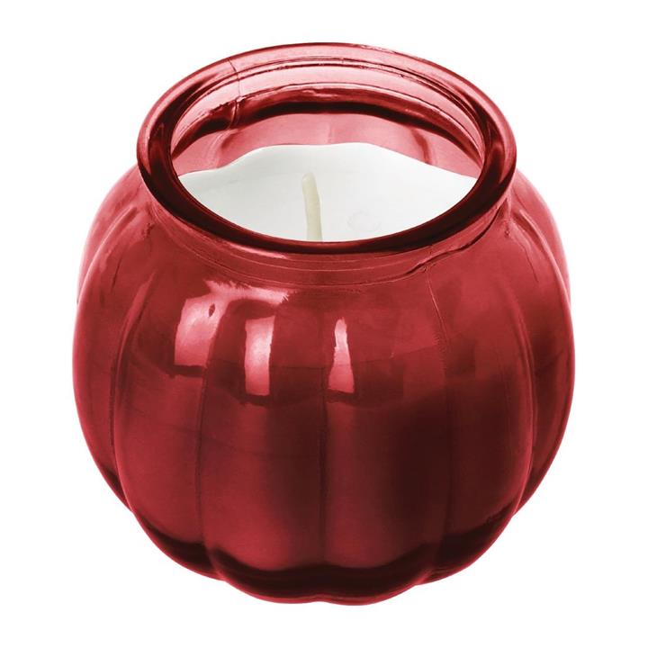 Pack of: 12 Olympia Pumpkin Jar Candle Red