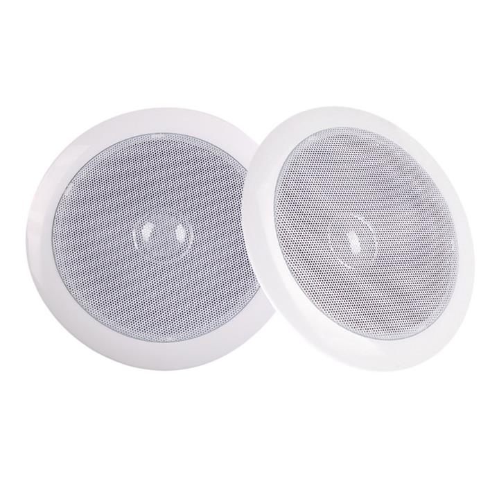 Pair 80w Home Theatre Round Ceiling Speakers 6 inch